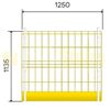 Safety Barrier met schoprand 1.250 mm