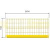 Safety Barrier met schoprand 2.500 mm Safety Barrier met schoprand 2.500 mm