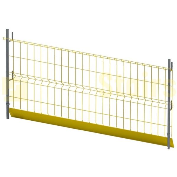 Safety Barrier met schoprand 2.500 mm Safety Barrier met schoprand 2.500 mm